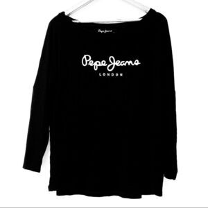 🚨 🆕 Pepe Jeans Carol Charcoal Long Sleeve Top